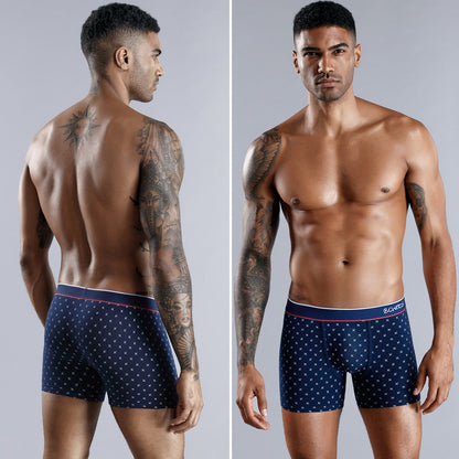 4pcs Boxer Shorts Underpants man Men's Panties Men Boxer Underwear Cotton for Male Couple Sexy Set Calecon Large Size Lot Soft