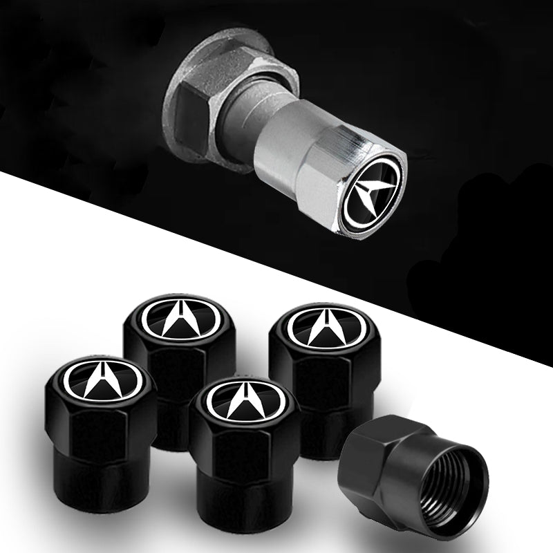 4pcs Car Tire Valve Caps Wheel Cover Dust Cover For Acura TSX 2004 2007 2008 2009 2010 TL Integta RSX RDX ILX MDX Accessories