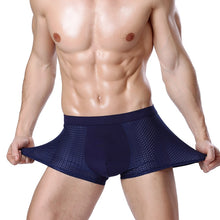 将图片加载到图库查看器，4pcs/lot Bamboo Fiber Men&#39;s Boxer Pantie Underpant plus size XXXXL large size shorts breathable underwear 5XL 6XL 7XL 8XL
