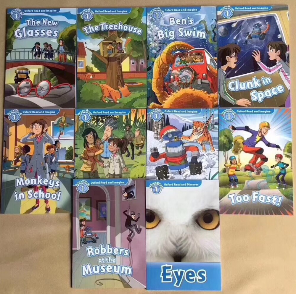 5-12 year Children's English story book Oxford Read and Discover picture book help child be reader early education book 88pc/set