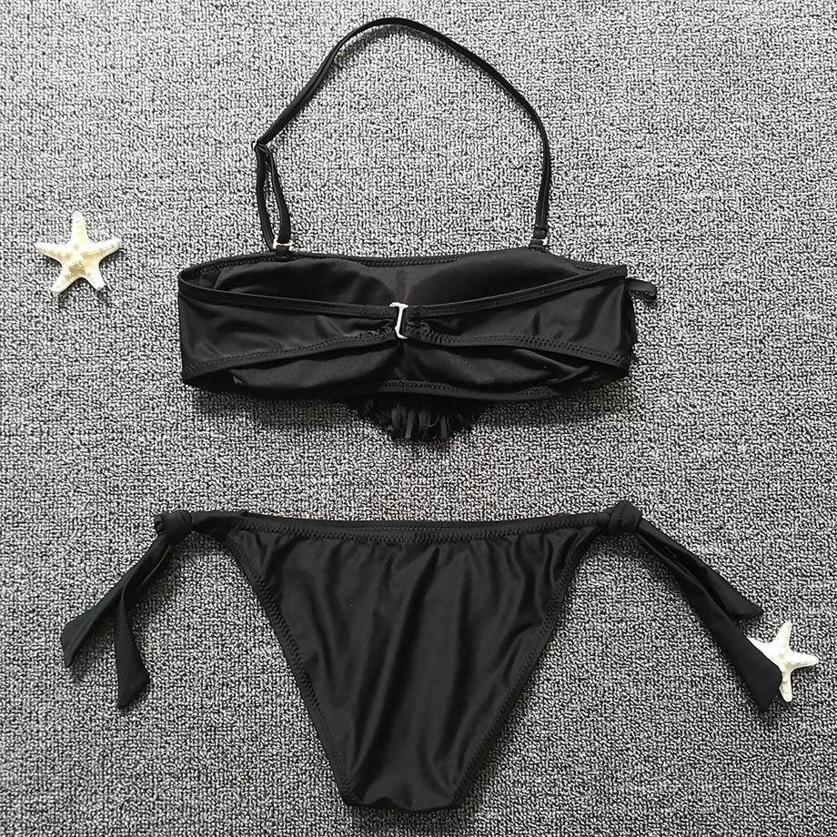 5-16 Year Teenager Girl Bikini Set Tassel Girl Swimsuit Kids Black Fringe Children Swimwear Girl Swimming Bathing Suit Swim Wear