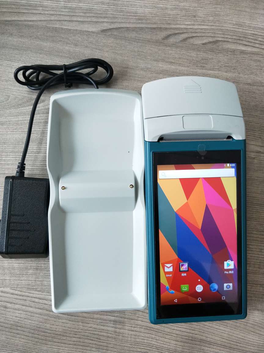 5.5inch Android POS 3G Barcode Scanner Protable POS Terminal with Thermal Printer