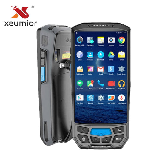 5" Screen Handheld Rugged Android PDA Data Collector POS Terminal with Thermal Printer/Barcode Scanner/UHF NFC RFID Reader/Fingerprint
