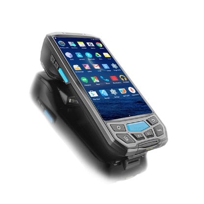 5" Screen Handheld Rugged Android PDA Data Collector POS Terminal with Thermal Printer/Barcode Scanner/UHF NFC RFID Reader/Fingerprint