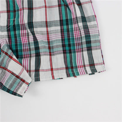 5 pcs Mens Underwear Boxers Shorts Casual Cotton Sleep Underpants Quality Plaid Loose Comfortable Homewear Striped Arrow Panties