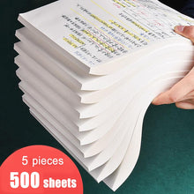 将图片加载到图库查看器，500 Sheets of Draft Paper Notebook For School Supplies Mathematical Calculation Writing Tailored For Students Blank Doodle Books
