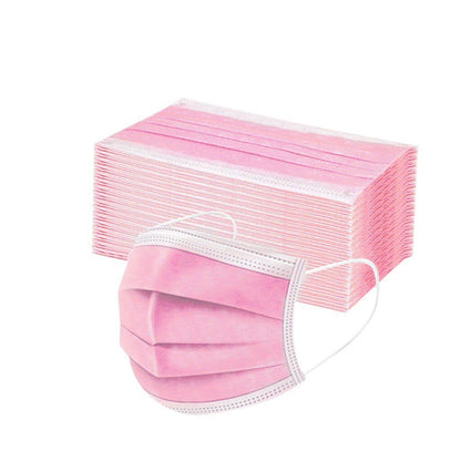 50pcs Adults Mascarilla Disposable Face Mask 3ply Ear Loop Mascherine Pink Green Purple Mascarilla Desechable Mascaras Halloween