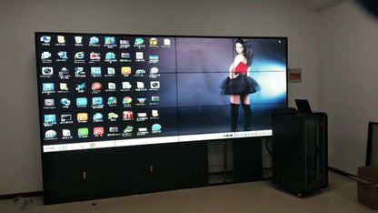 55 inch LED LCD TV 3x3 Screen Display 1.7mm/3.5mm bezel 4K HD LCD led video TV wall