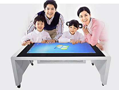 55'' inch windows OS lcd interactive touchscreen display monitor with PC bilt in coffee table