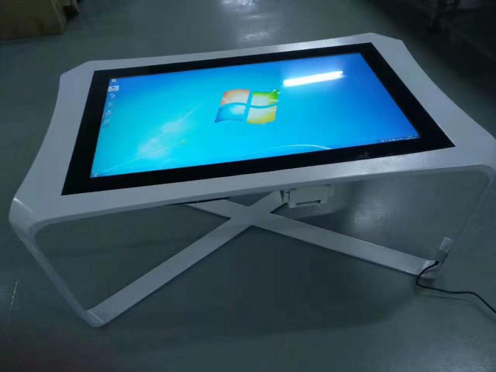 55'' inch windows OS lcd interactive touchscreen display monitor with PC bilt in coffee table