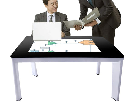 55'' inch windows OS lcd interactive touchscreen display monitor with PC bilt in coffee table