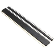 将图片加载到图库查看器，40 Pin 2.54mm Male Female SIL Socket Row Strip PCB Connector
