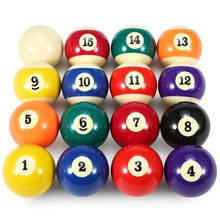 将图片加载到图库查看器，57.2mm Adult Billiard Ball Pool Ball Set Full Size American Standard Billiard Ball Set 16 Ball Durable Synthetic Resin Pool Ball
