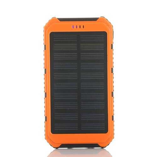 Roaming Solar Power Bank Phone or Tablet Charger - Color: Orange