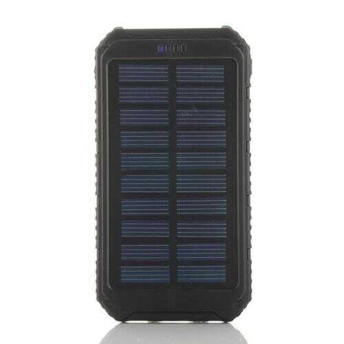 Roaming Solar Power Bank Phone or Tablet Charger - Color: Black