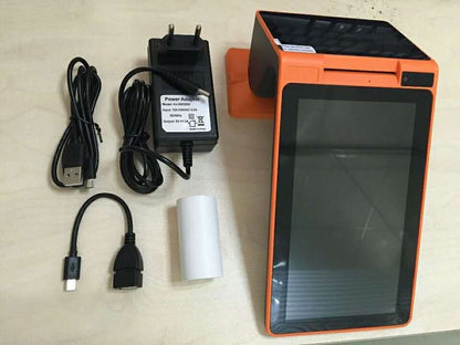 Dual Screen Mobile POS Android POS with Barcode Scanner & 58mm Thermal Printer
