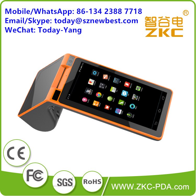 Dual Screen Mobile POS Android POS with Barcode Scanner & 58mm Thermal Printer