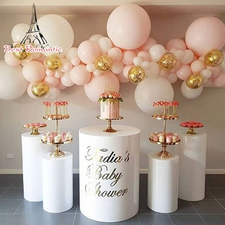5PCS/set Cake Pillar wedding pedestal columns for mariage party event wedding dresses shop decoration Cylinder Pedestals