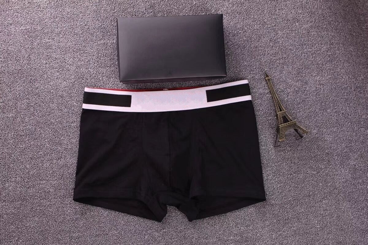 5Pcs/Lot Fashion Men Boxers Underwear U Convex Designer Cotton Short Boxer Men Underpants Sexy Gay Cuecas Under Panties