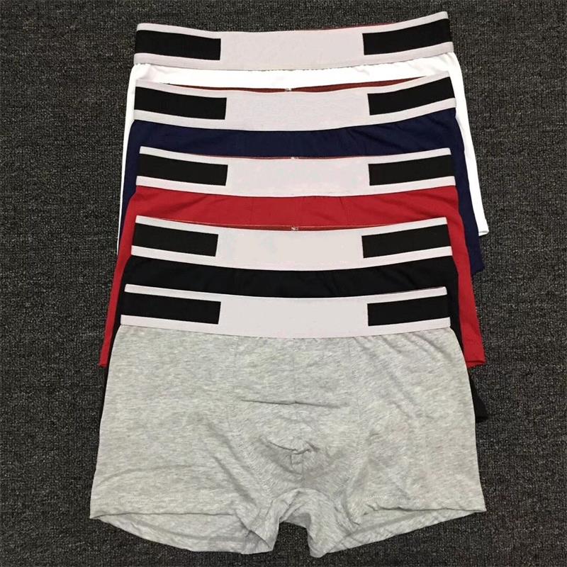 5Pcs/Lot Fashion Men Boxers Underwear U Convex Designer Cotton Short Boxer Men Underpants Sexy Gay Cuecas Under Panties