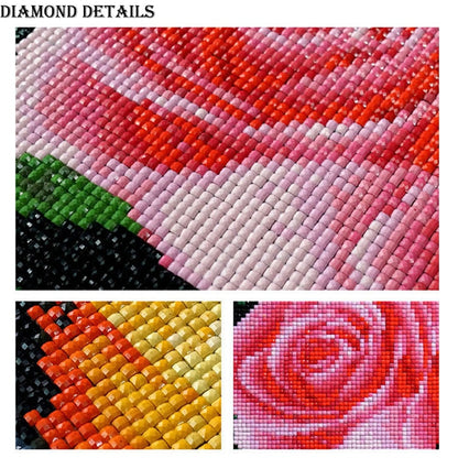 5d diy diamond painting four seasons trees cross stitch square diamonds full 3d diamond embroidery 5pcs/set needlework home arts