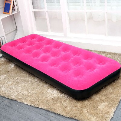 6 Color 193cm Inflatable Camping Mat Beach Air Mattress Single Sleeping Bag Lazy Sofa Winter Summer Airbed Indoor Lounger Laybag. Inflatable Bed