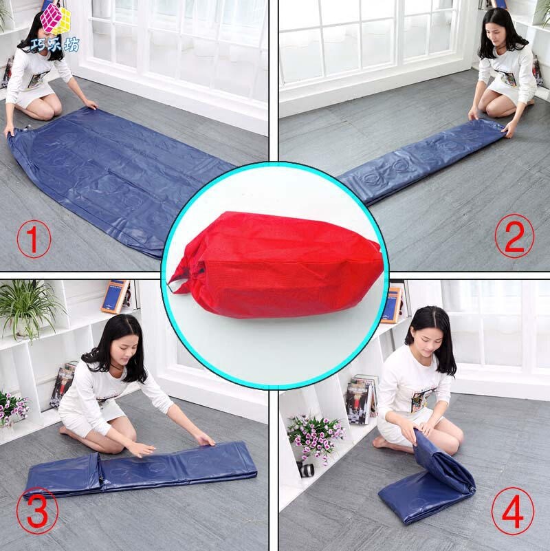6 Color 193cm Inflatable Camping Mat Beach Air Mattress Single Sleeping Bag Lazy Sofa Winter Summer Airbed Indoor Lounger Laybag. Inflatable Bed