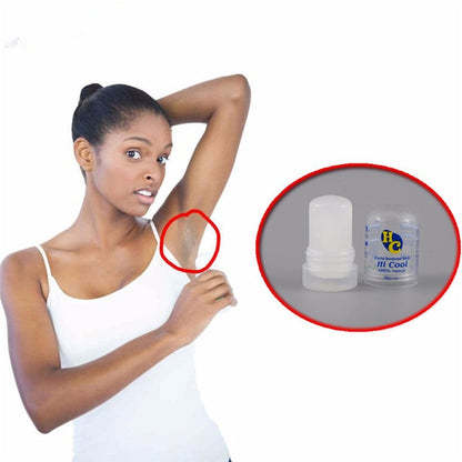 60g Natural Rhinestone Deodorant Alum Stick Body Odor Remover Antiperspirant