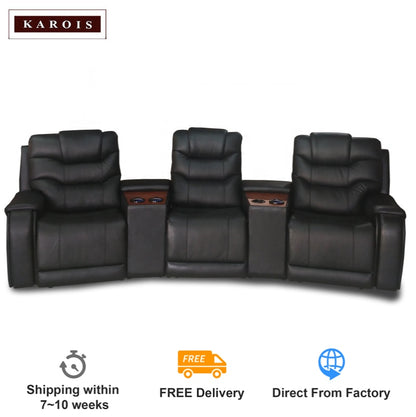 646 vip home cinema sofa with cooling cup holder leather function sofas comfortable massage recliner chair