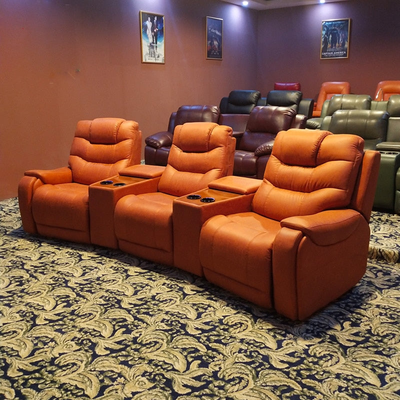 646 vip home cinema sofa with cooling cup holder leather function sofas comfortable massage recliner chair
