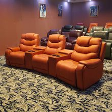 Charger l&#39;image dans la galerie, 646 vip home cinema sofa with cooling cup holder leather function sofas comfortable massage recliner chair
