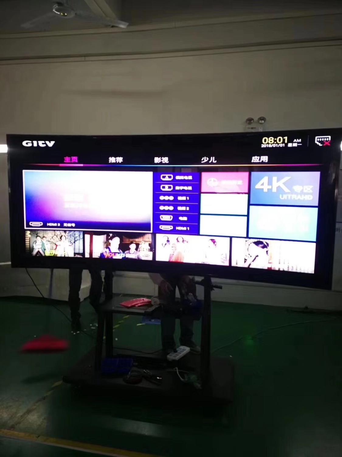 65 75 85 95 100 inch curved screen display 4K monitor multi languages TV wifi KTV TV Android OS smart led television TV