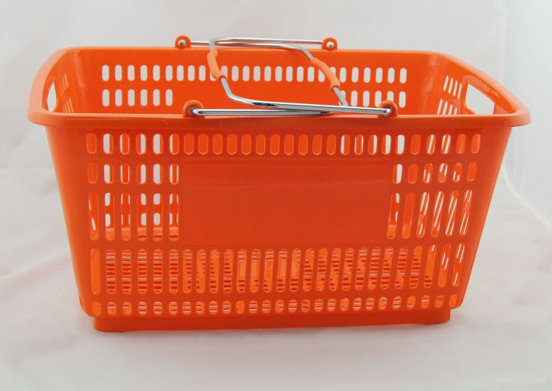 High Quality Plastic Shopping Basket Supermarket with Metal a
ArmS 50pcs/lot