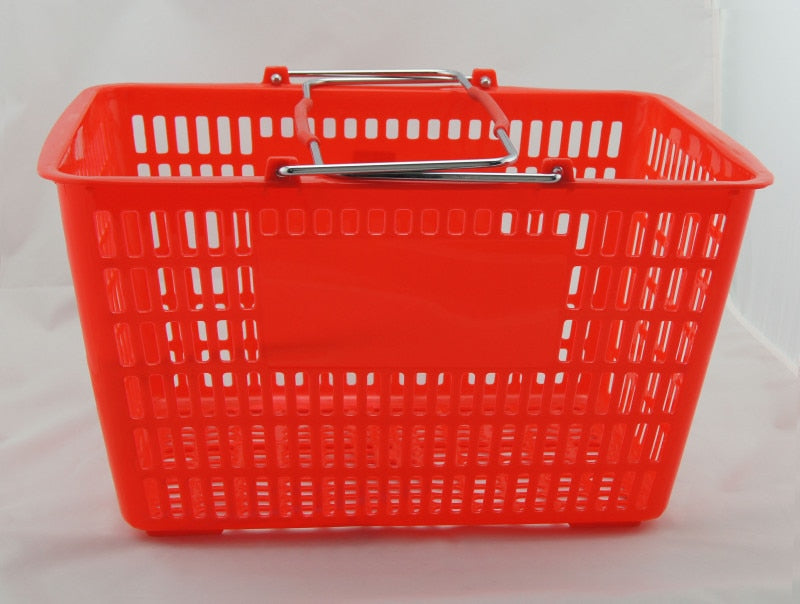 High Quality Plastic Shopping Basket Supermarket with Metal a
ArmS 50pcs/lot