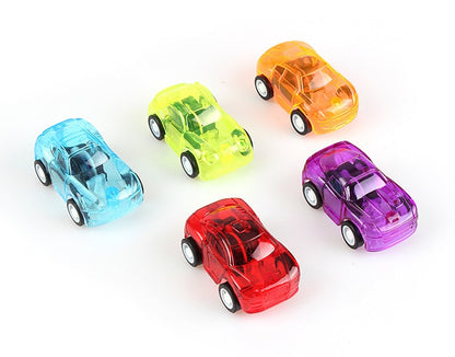 6pcs/12pcs Pull Back Car Toys Mobile Machinery Shop Construction Vehicle Fire Truck Taxi Model Baby Mini Cars Children Gifts ZXH