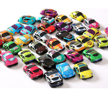 6pcs/12pcs Pull Back Car Toys Mobile Machinery Shop Construction Vehicle Fire Truck Taxi Model Baby Mini Cars Children Gifts ZXH