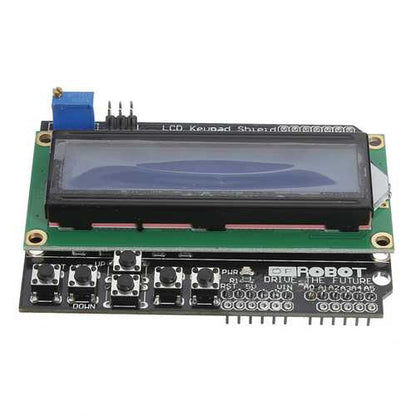 Keypad Shield Blue Backlight For Robot LCD 1602 Board Geekcreit for Arduino - products that work with official Arduino boards