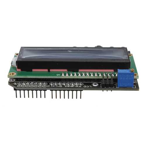 Keypad Shield Blue Backlight For Robot LCD 1602 Board Geekcreit for Arduino - products that work with official Arduino boards