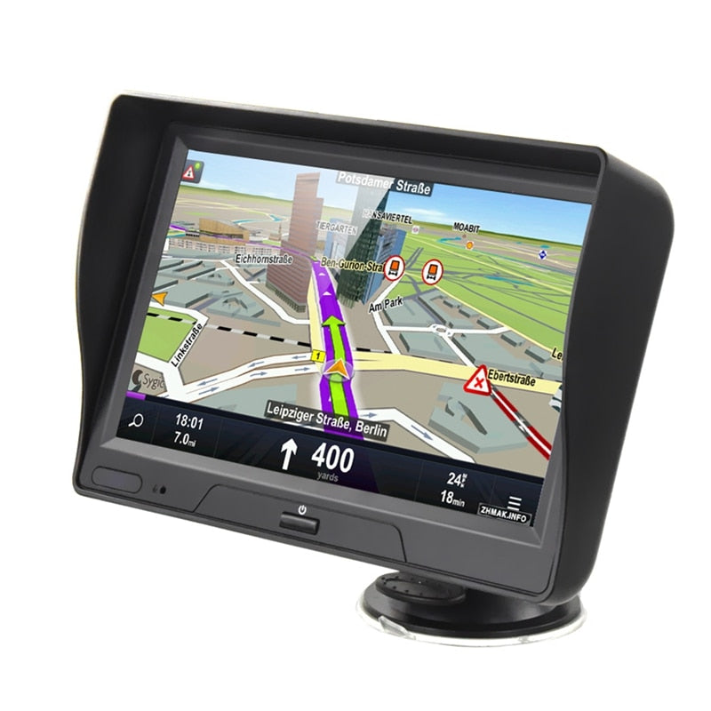 7Inch Gps Navigation Contact Sn Navigator Quad Core 8GB+256MB GPS Navi Bluetooth Device Built-in Maps & 2 Speakers