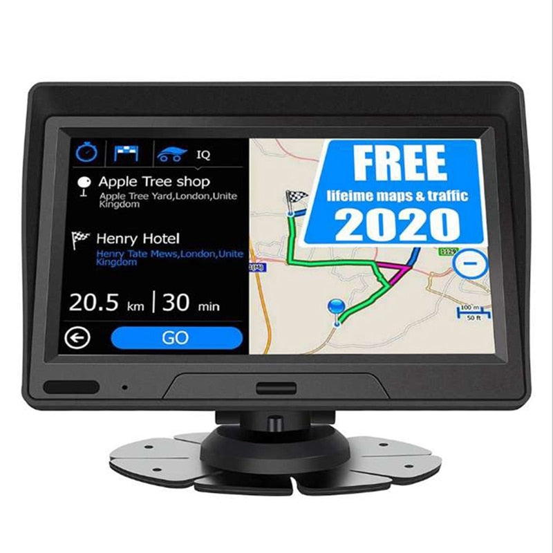 7Inch Gps Navigation Contact Sn Navigator Quad Core 8GB+256MB GPS Navi Bluetooth Device Built-in Maps & 2 Speakers