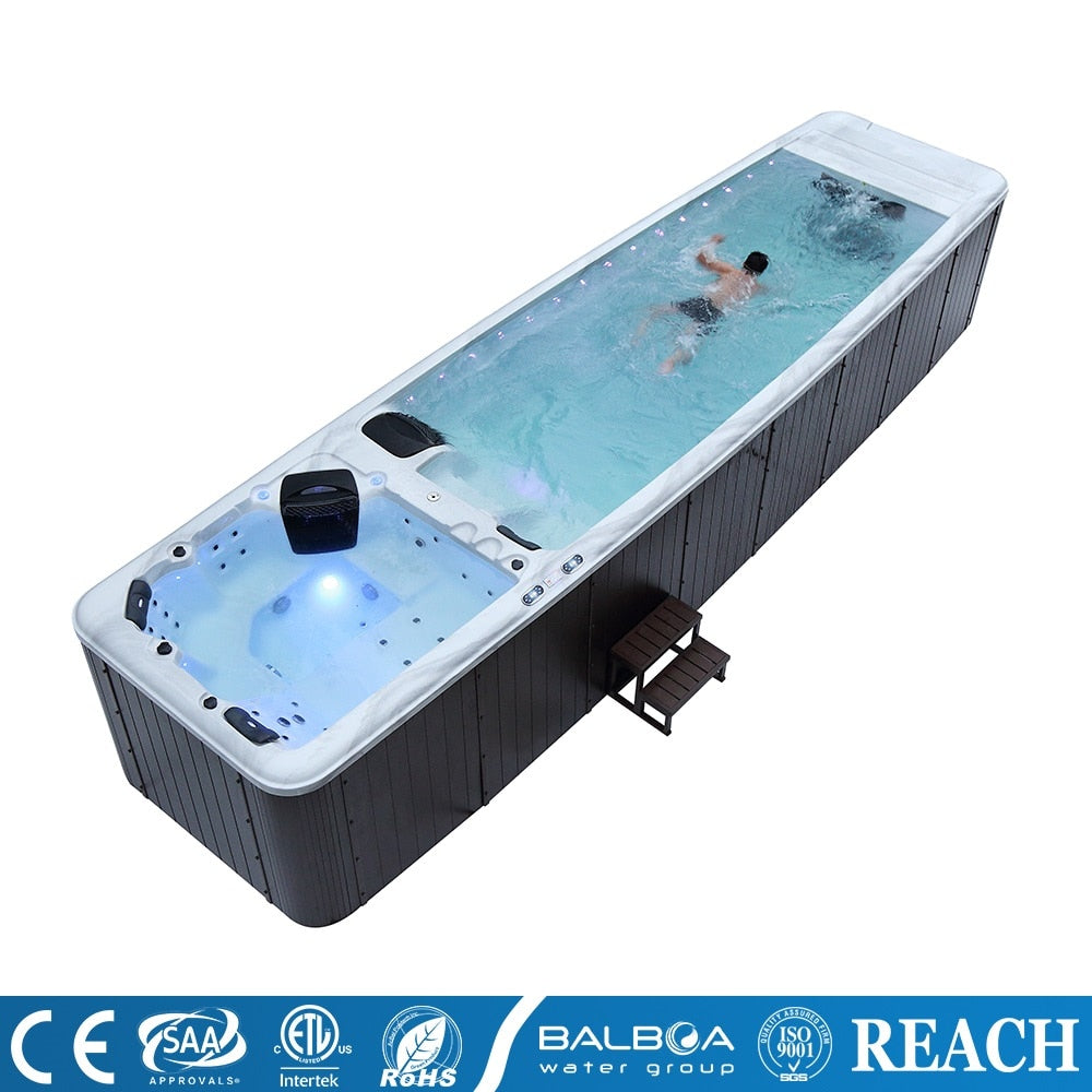 8.8 Meter Dual Swim Spa with a Hot Tub Villa Piscina Pool M-3500A