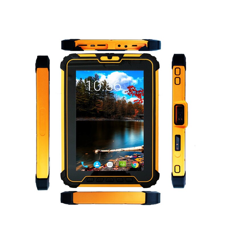 Touch Screen 4G GPS Rugged Android Tablet with Barcode Scanner Reader 4GB RAM PDA Handheld POS Terminal LF RFID UHF Reader