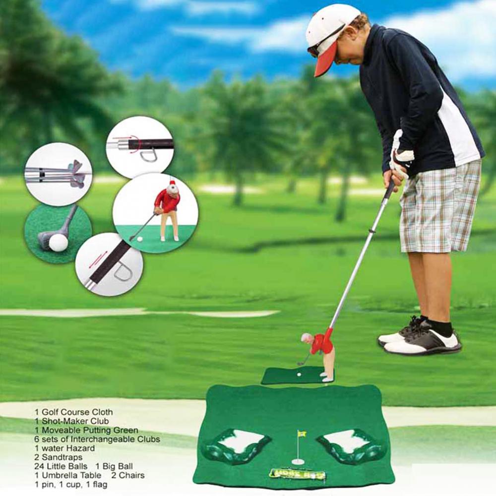 Plastic Mini Golf Club Games Set Children Indoor Parent-child Educational Toy