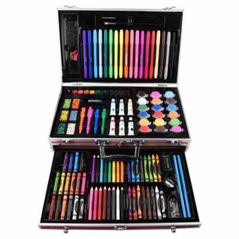 80 Pieces Deluxe Art Set Drawing Painting Accessories Tools with Case Christmas Gift H-best Art Sets Office School Supplies