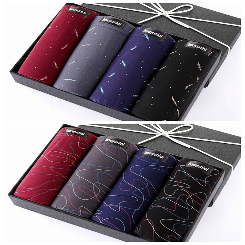 8Pcs/Lot Boxer Shorts Underwear Men's Underwear Men's Panties Men's Underwear Pure Cotton Sexy Large Size Comfortable