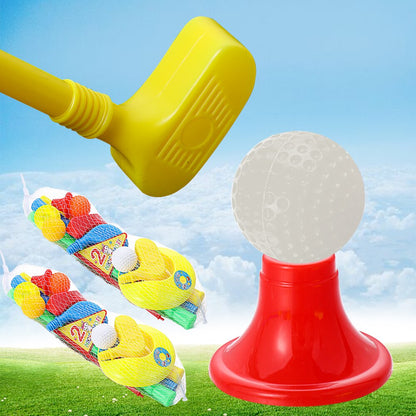 9 PCs/Set Non-toxic Golf Mini Set Ball Game Kit Golf Training Kids Security Practice Toy Children Gifts Indoor Sports Equipment