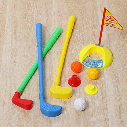 9 PCs/Set Non-toxic Golf Mini Set Ball Game Kit Golf Training Kids Security Practice Toy Children Gifts Indoor Sports Equipment