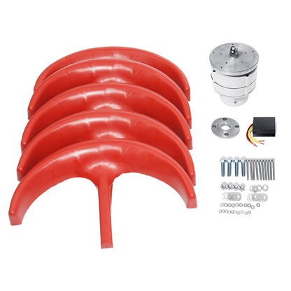 9000W Wind Turbines Generator Vertical Axi Lantern 12V 24V 5 Blades Motor Kit For Home Hybrids Streetlight Electromagnetic