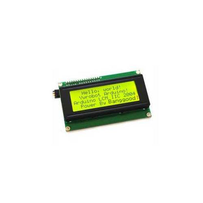IIC / I2C 2004 204 20 x 4 Character LCD Display Module Yellow Green 5V