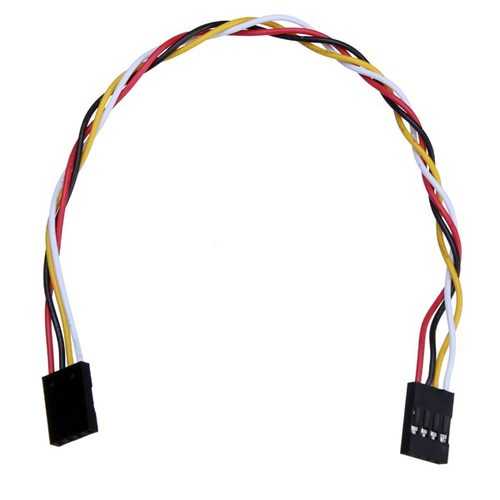 5pcs 4 Pin 20cm 2.54mm Jumper Cable DuPont Wire For  Female To Female